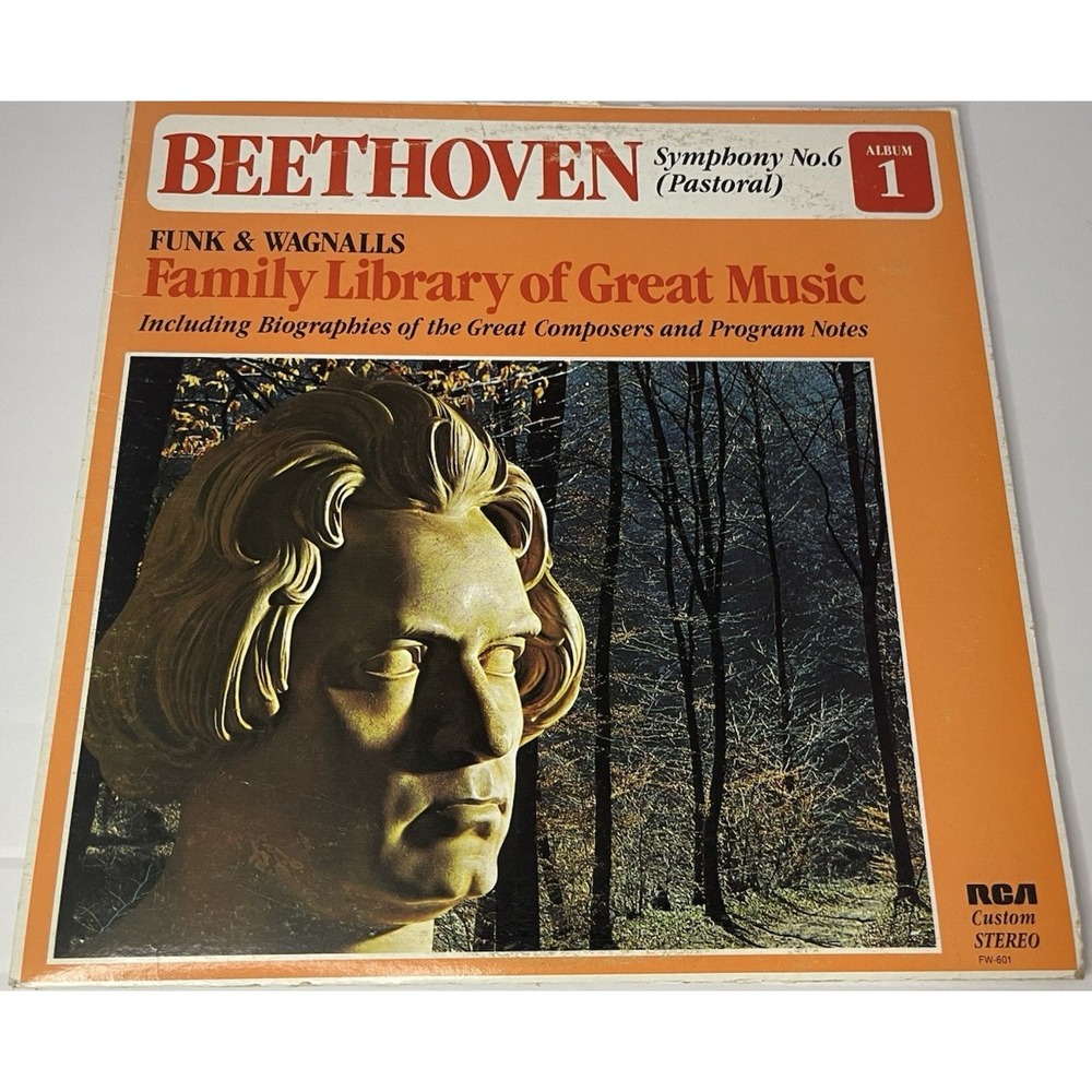 Beethoven Symphony No. 6 Pastoral Album 1 Funk & Wagnalls Vinyl LP 1970 FW-601